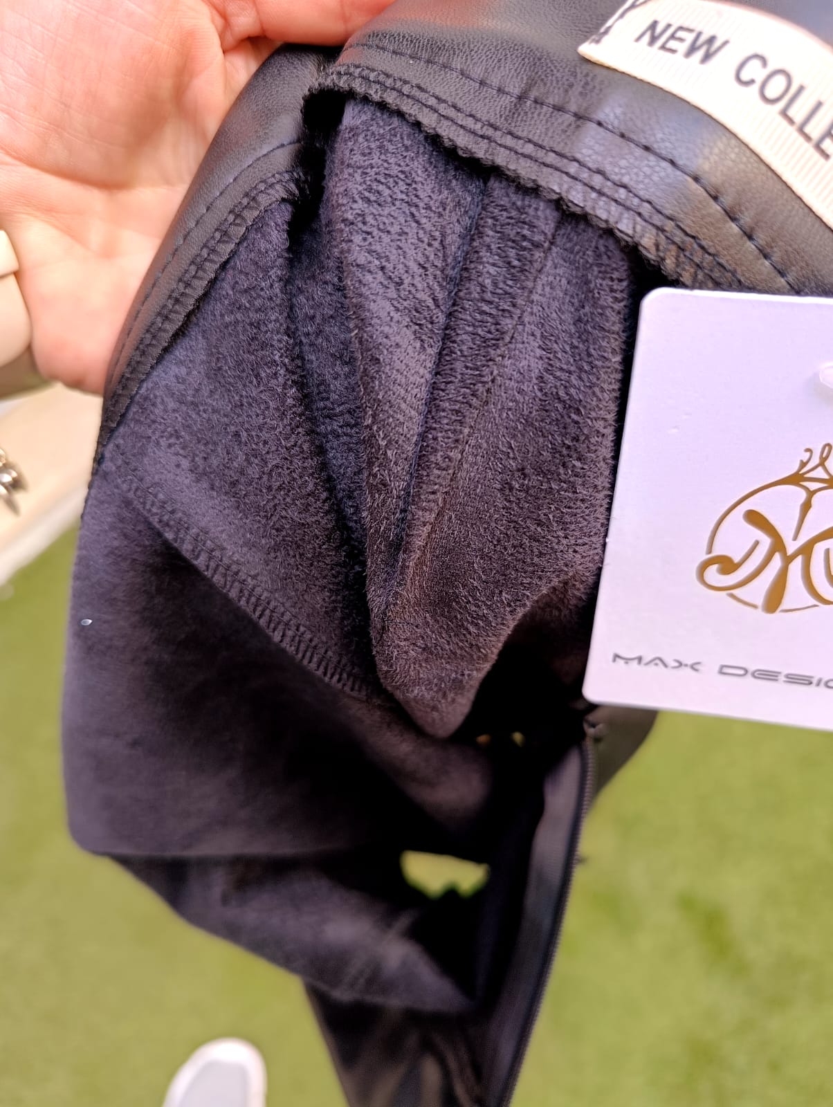 Mini in ecopelle bordeaux e nera ragazza