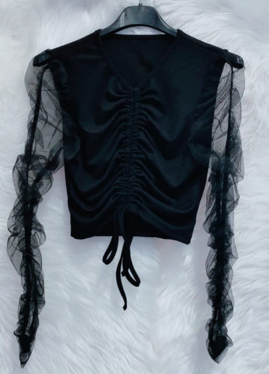 Maglietta maniche trasp ragazza