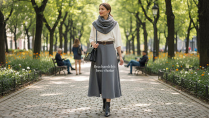 Gonnellone in simil nappa