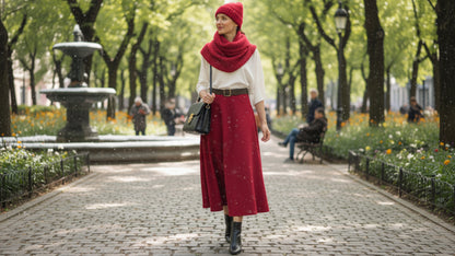 Gonnellone in simil nappa